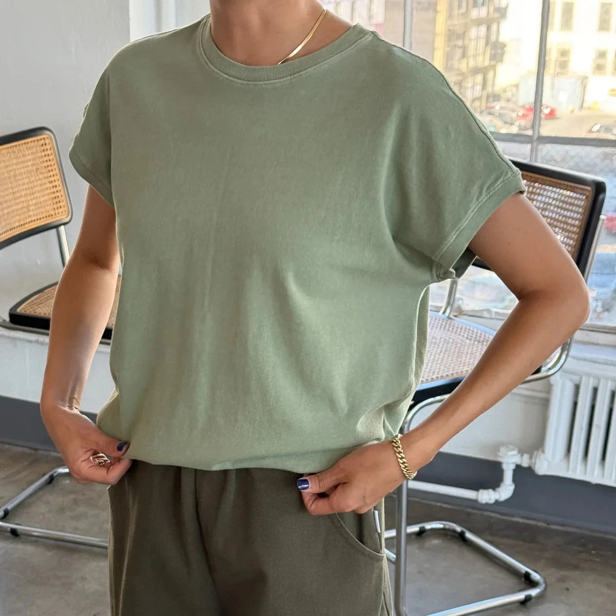 Le Bon Shoppe | Ease Tee Apparel LE BON SHOPPE matcha small 
