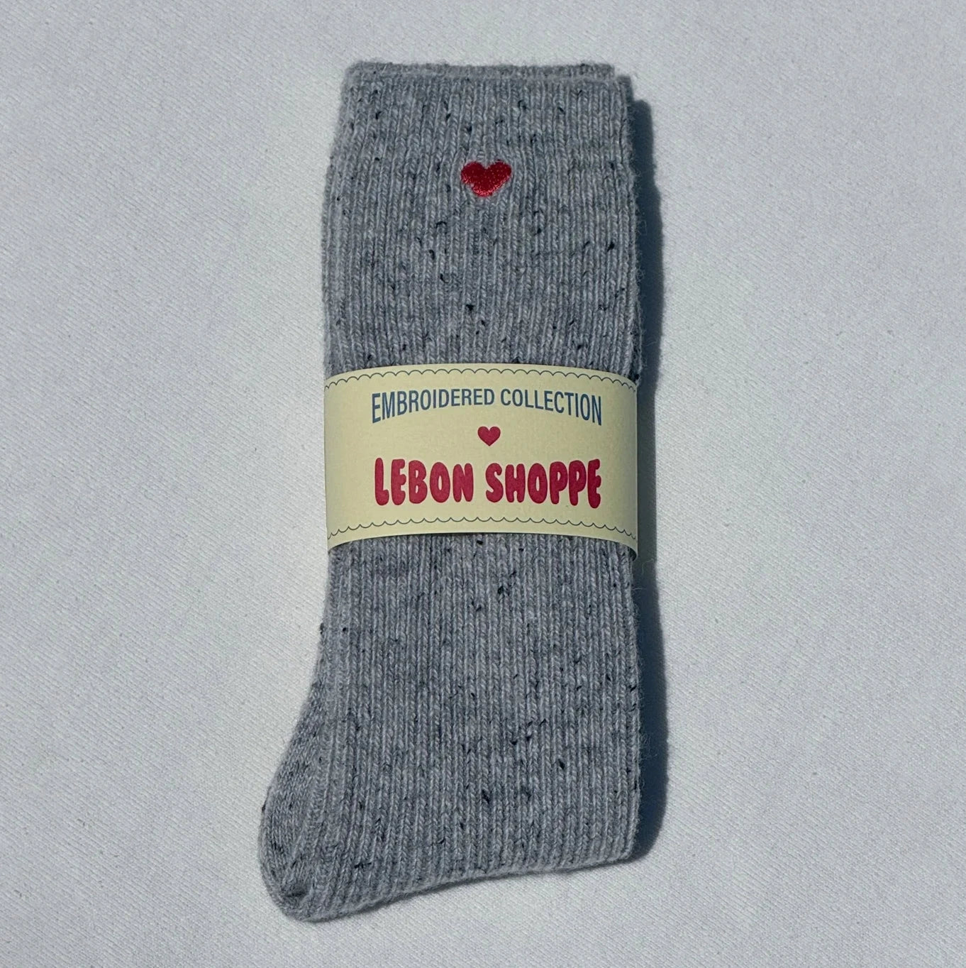 Le Bon Shoppe | Embroidered Snow Socks Socks LE BON SHOPPE 