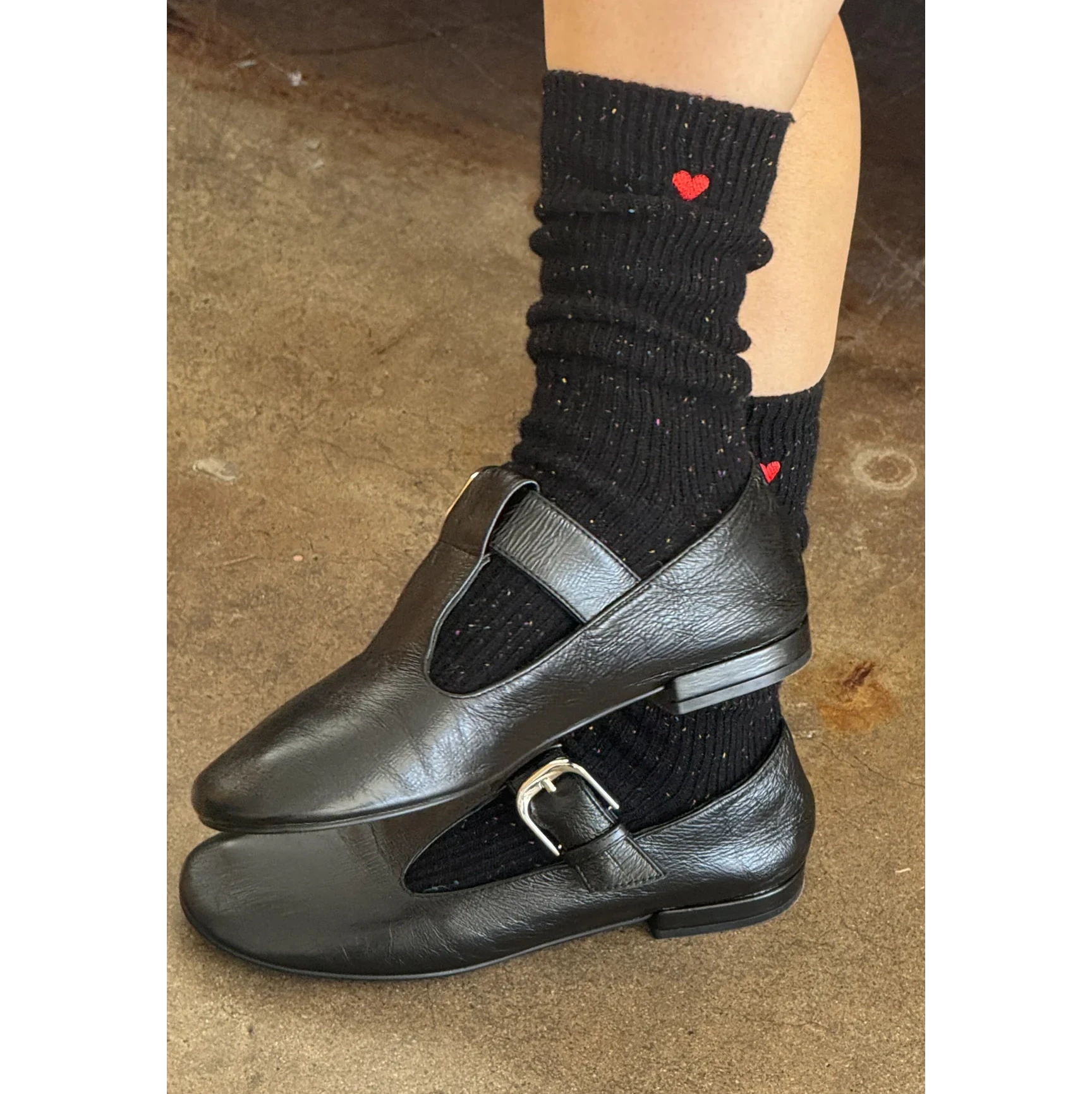 Le Bon Shoppe | Embroidered Snow Socks Socks LE BON SHOPPE 