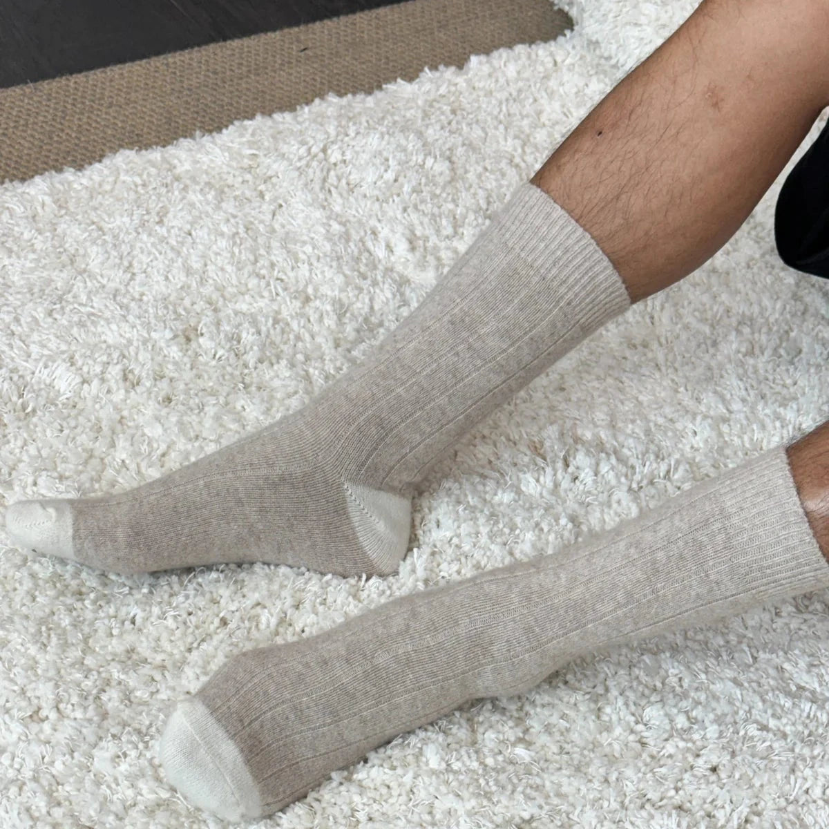 Le Bon Shoppe Extended Cashmere Socks LE BON SHOPPE Fawn 