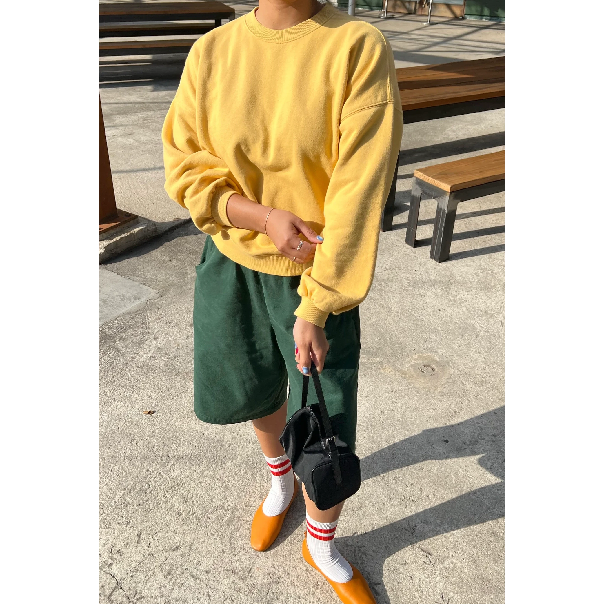 Le Bon Shoppe | French Terry Core Sweatshirt Le Bon Shoppe Deep Yellow XS/S 