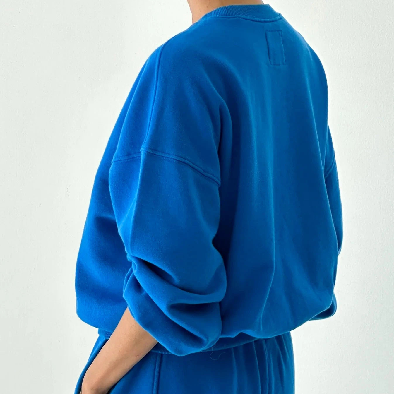 Le Bon Shoppe French Terry Core Sweatshirt in Laguna Blue Back