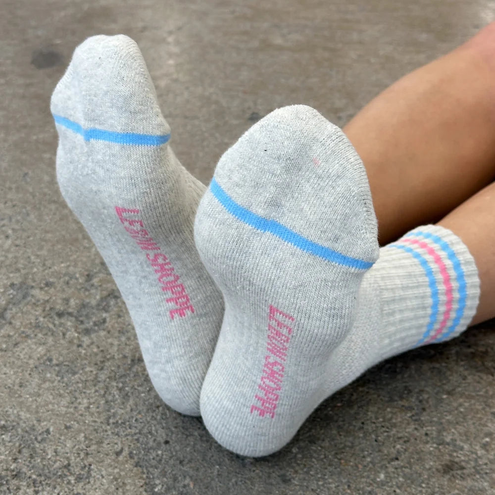 Le Bon Shoppe Girlfriend Socks Socks LE BON SHOPPE Bright Grey 