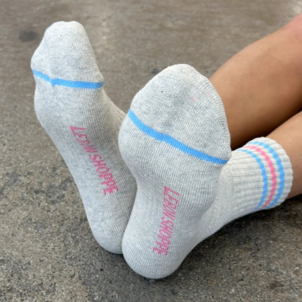 Le Bon Shoppe Girlfriend Socks Socks LE BON SHOPPE Bright Grey 