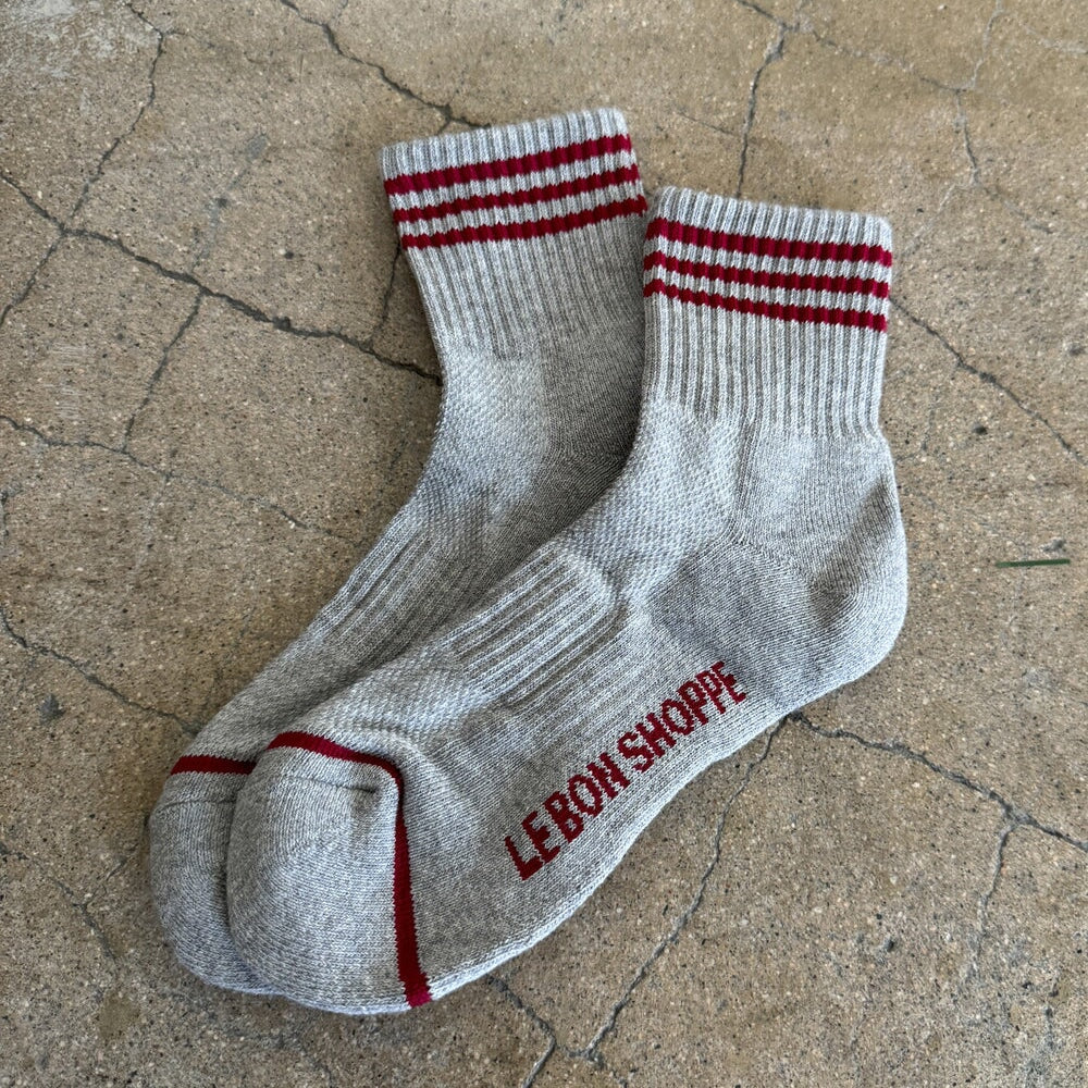 Le Bon Shoppe Girlfriend Socks Socks LE BON SHOPPE Heather Grey 