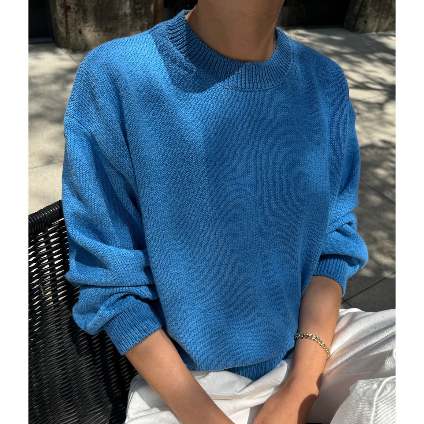 Le Bon Shoppe | Milo Cotton Sweater Bristol General Store blue XS/S 