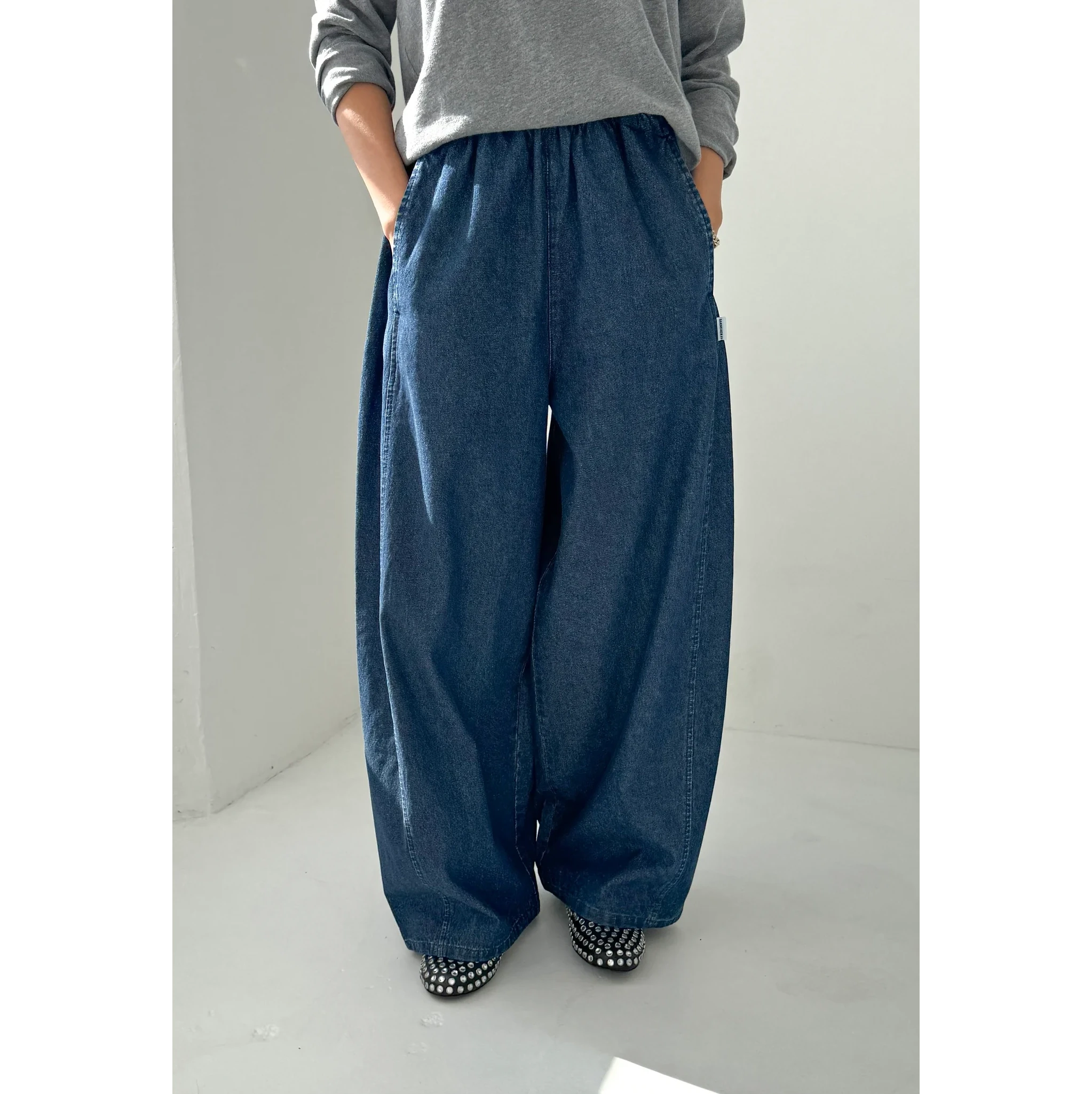 Le Bon Shoppe | Parachute Pants Apparel Le Bon Shoppe blue denim small 