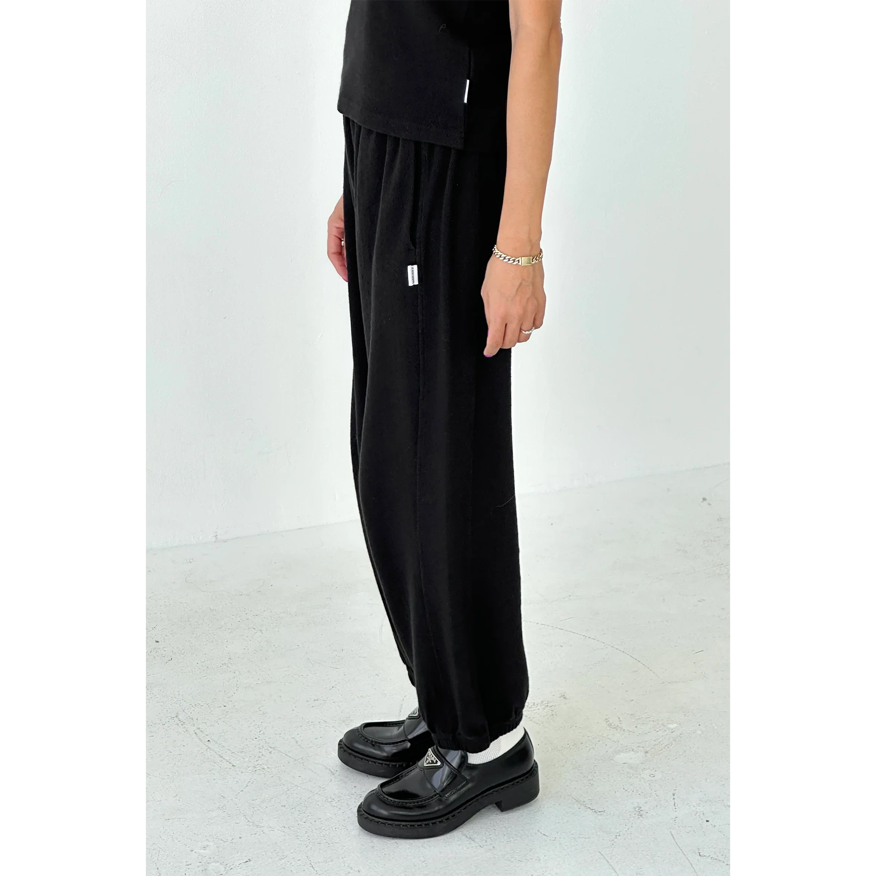Le Bon Shoppe | Pointelle Balloon Pants Apparel Le Bon Shoppe Black small 