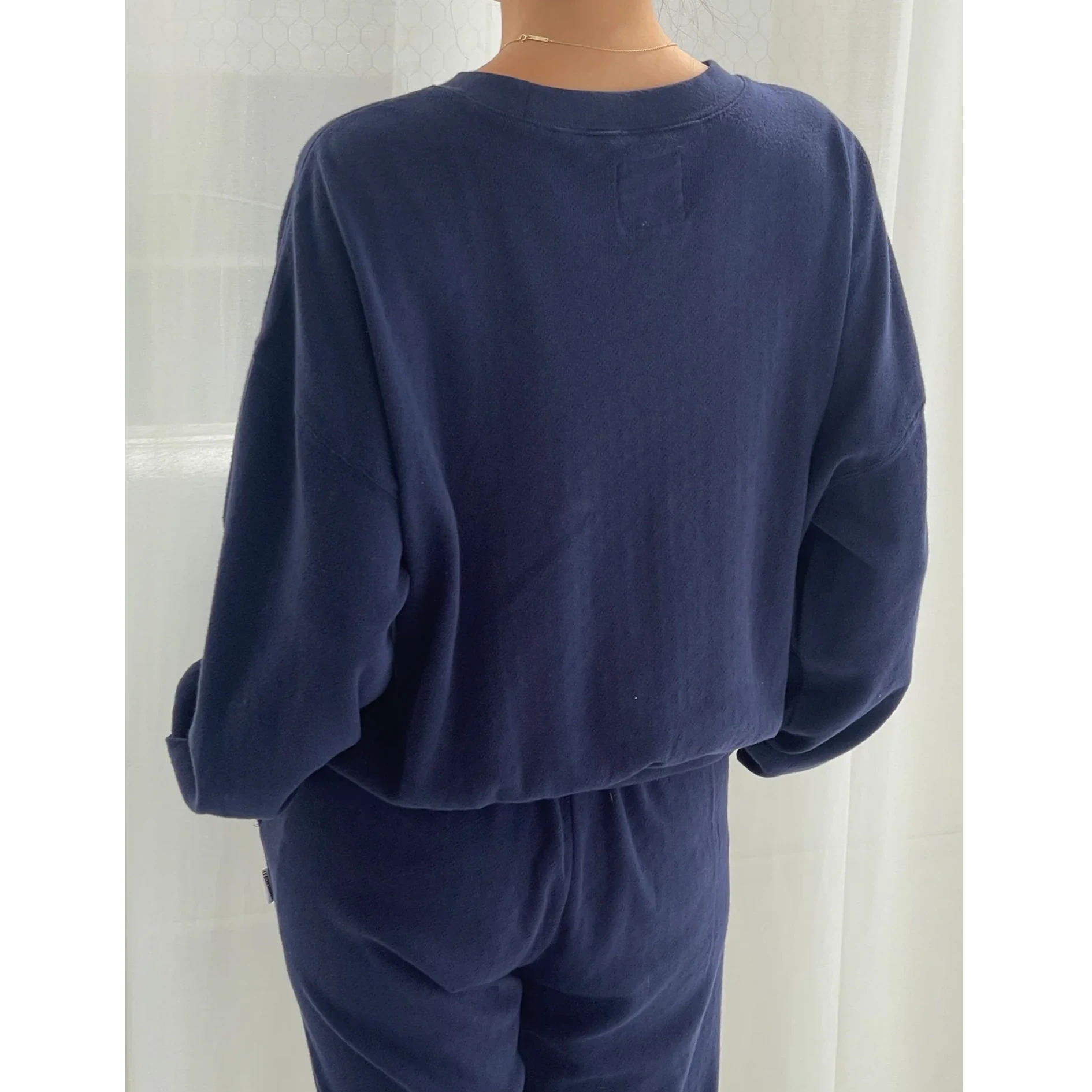 Le Bon Shoppe | Pointelle Core Sweatshirt Bristol General Store small navy 