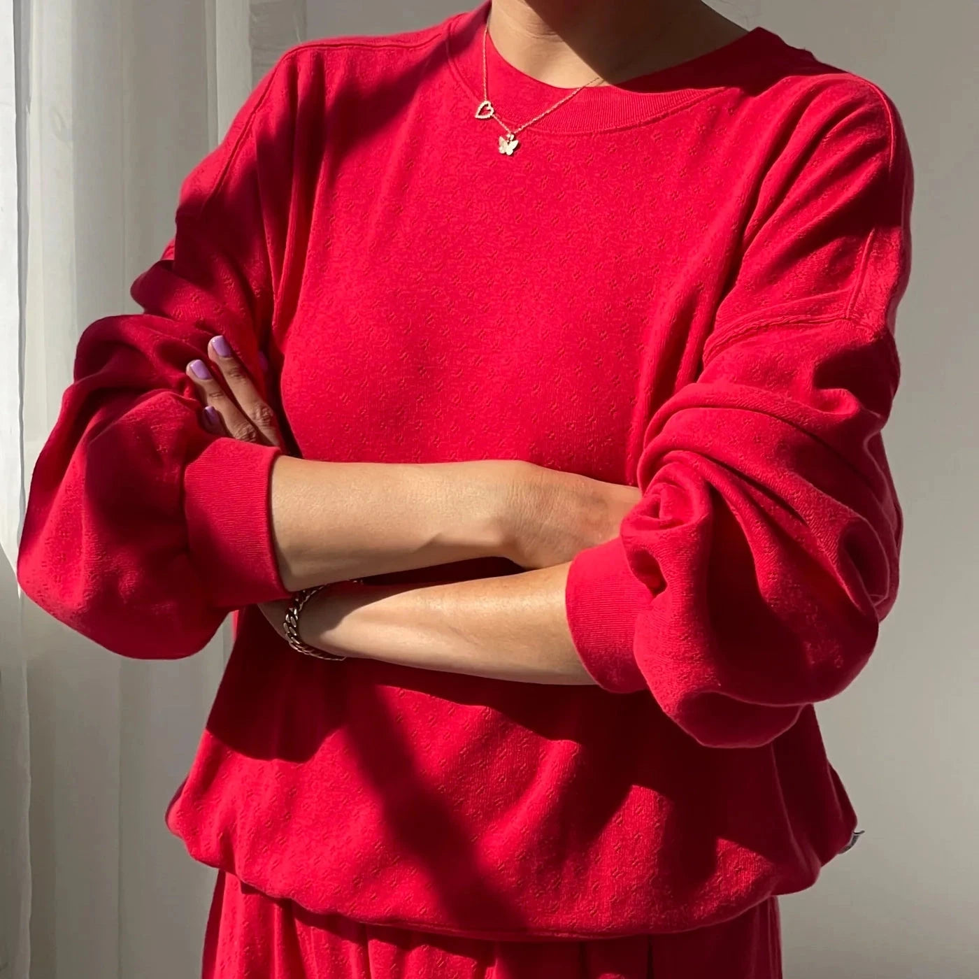 Le Bon Shoppe | Pointelle Core Sweatshirt LE BON SHOPPE 