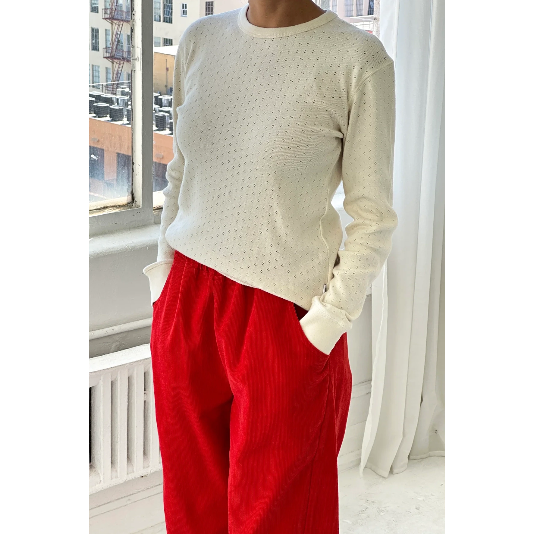 Le Bon Shoppe | Pointelle Fundamental Tee Le Bon Shoppe 