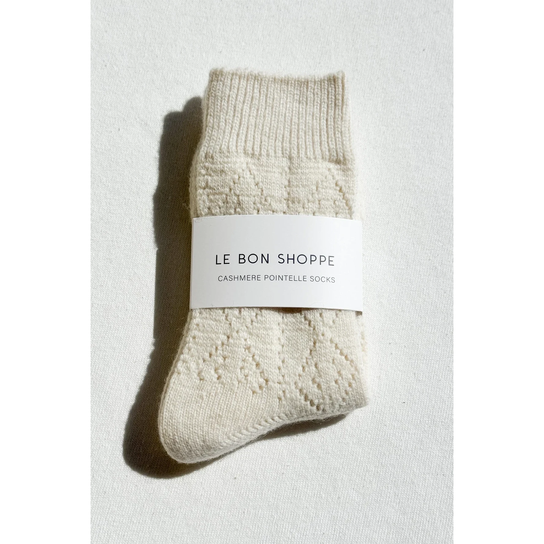 Le Bon Shoppe | Pointelle Socks | Cashmere Socks LE BON SHOPPE Cream 