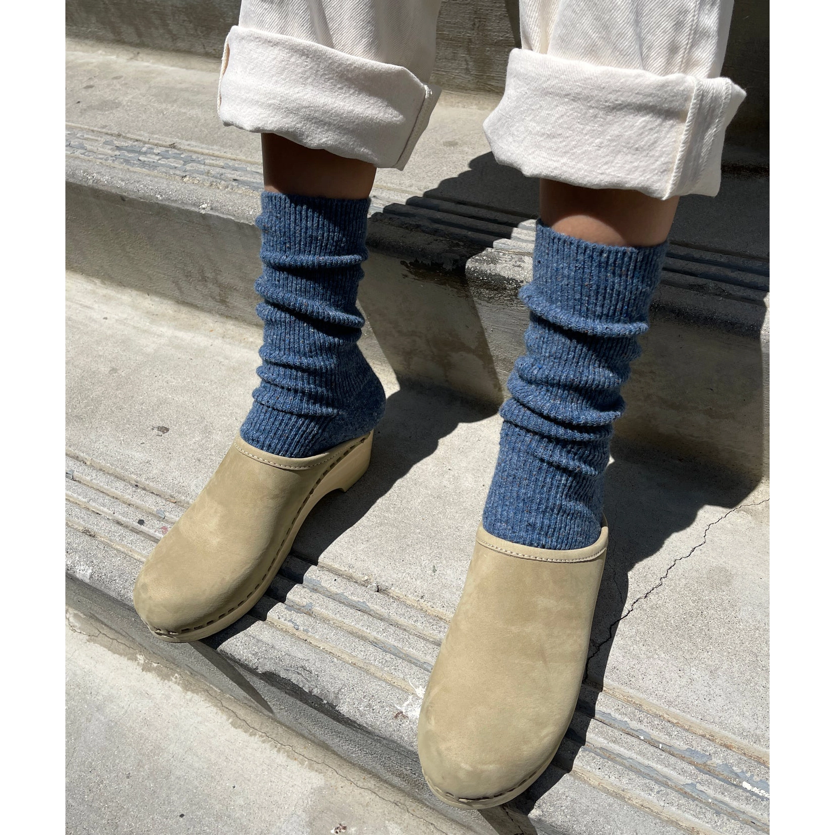 Le Bon Shoppe Snow Socks Socks LE BON SHOPPE Denim 