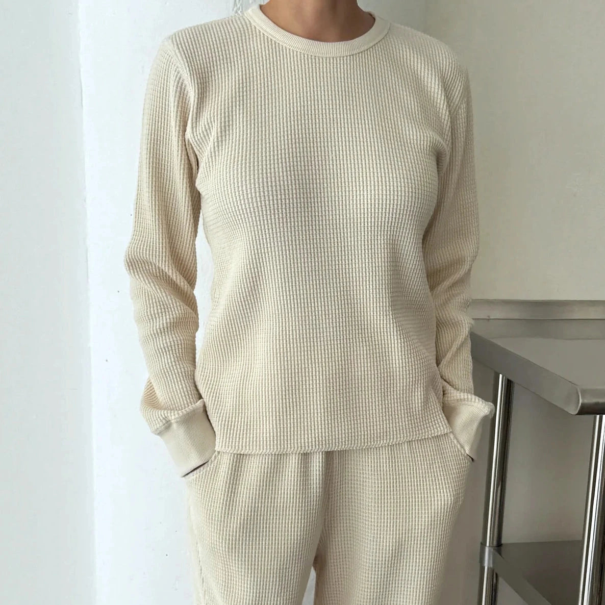 Le Bon Shoppe | Waffle Fundamental Tee Le Bon Shoppe Naturel S 