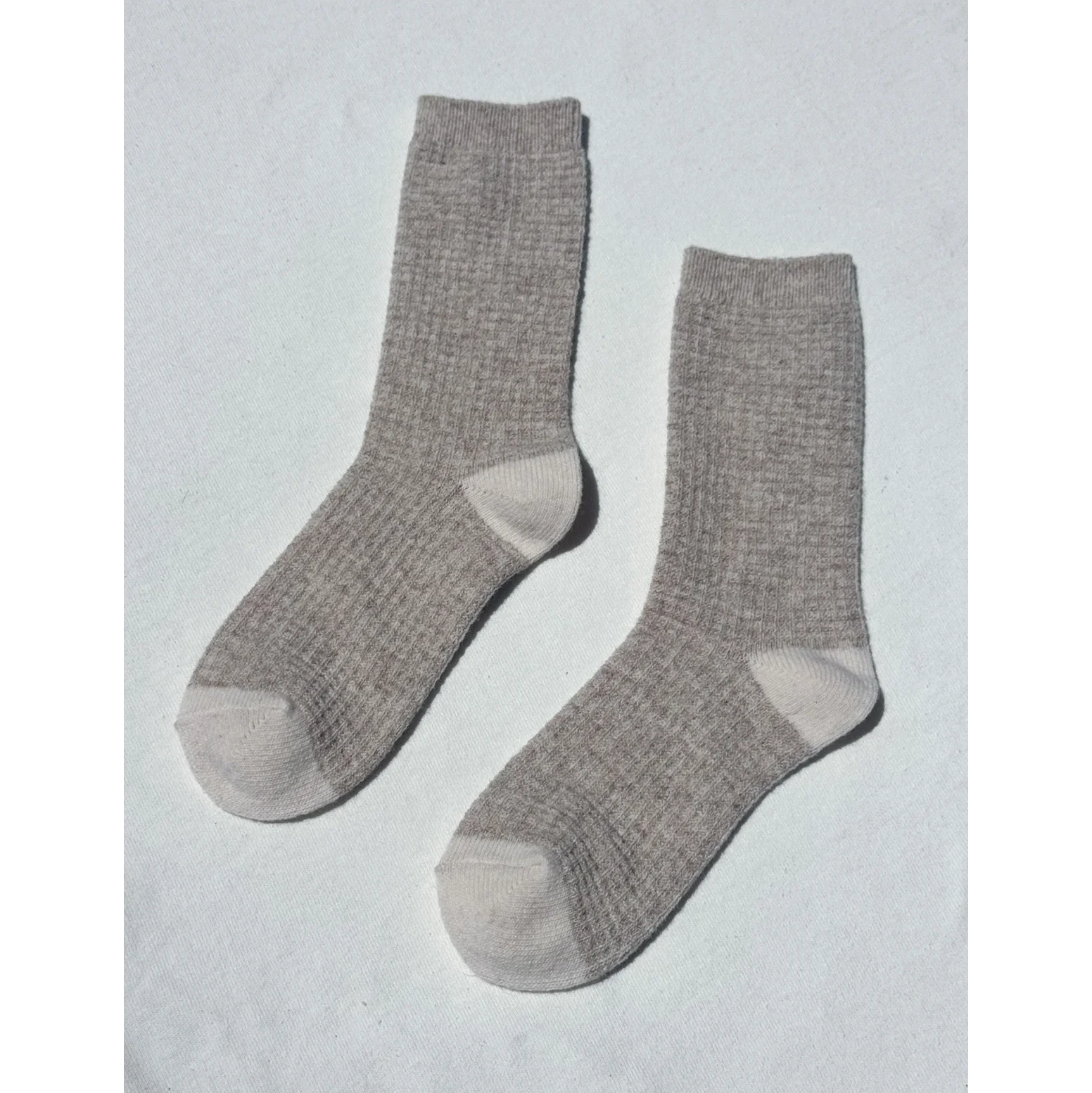 Le Bon Shoppe | Wool Waffled Socks Socks LE BON SHOPPE oatmeal/cream 