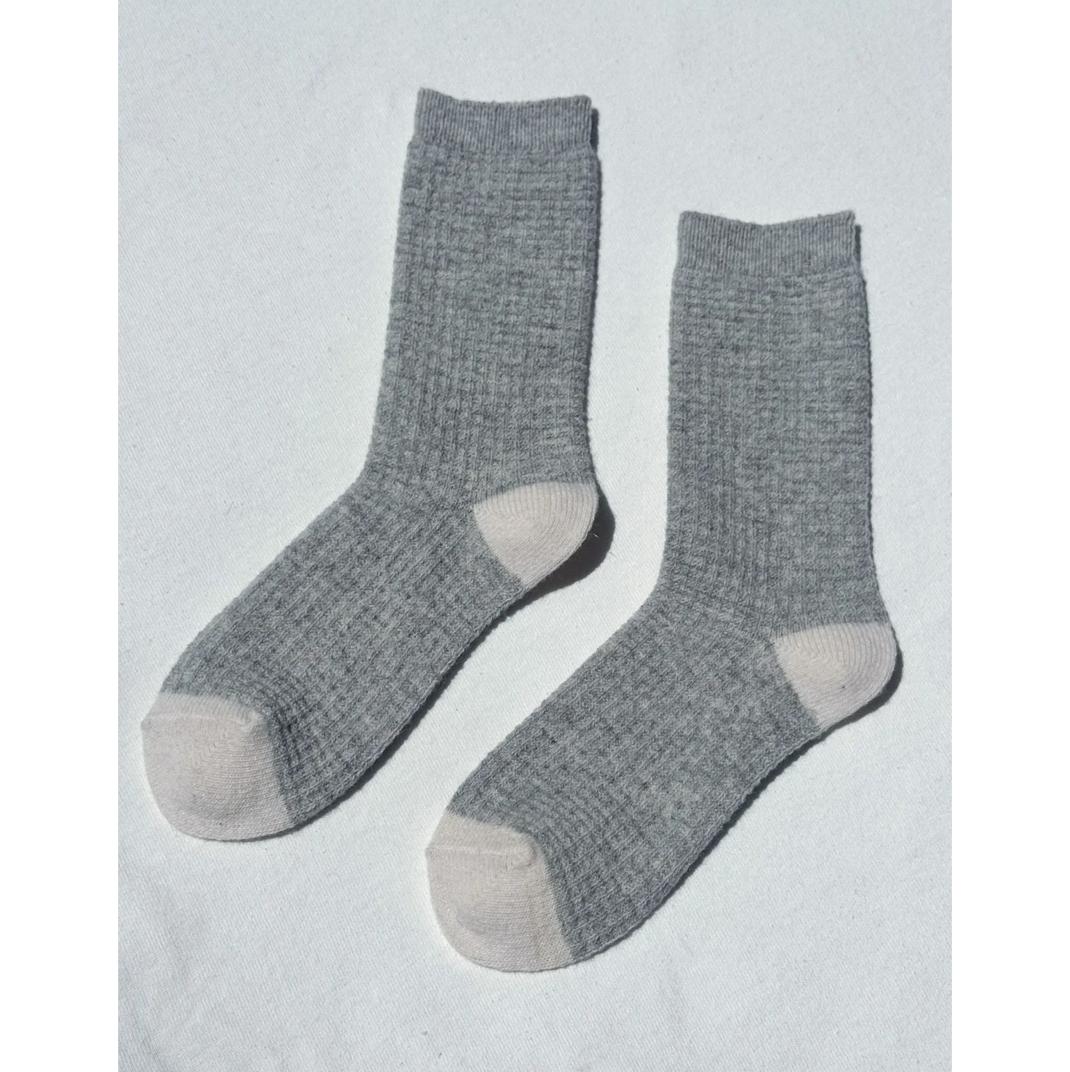 Le Bon Shoppe | Wool Waffled Socks Socks LE BON SHOPPE stone/cream 