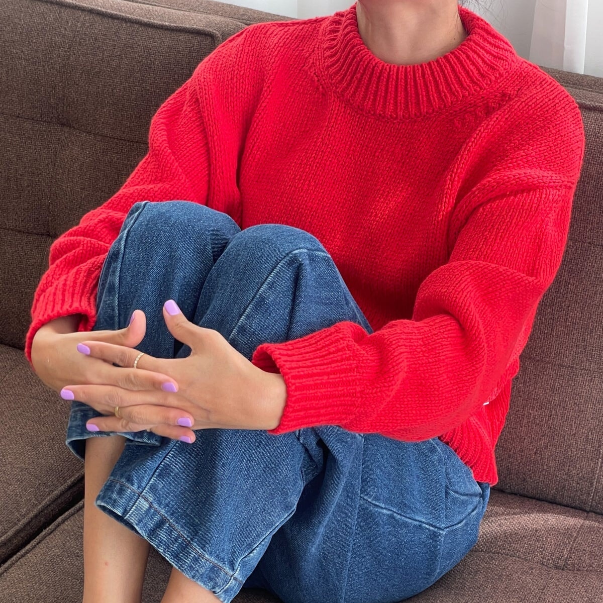 Le Bon Shoppe | Zoe Cotton Sweater Apparel LE BON SHOPPE Chilli XS/S 