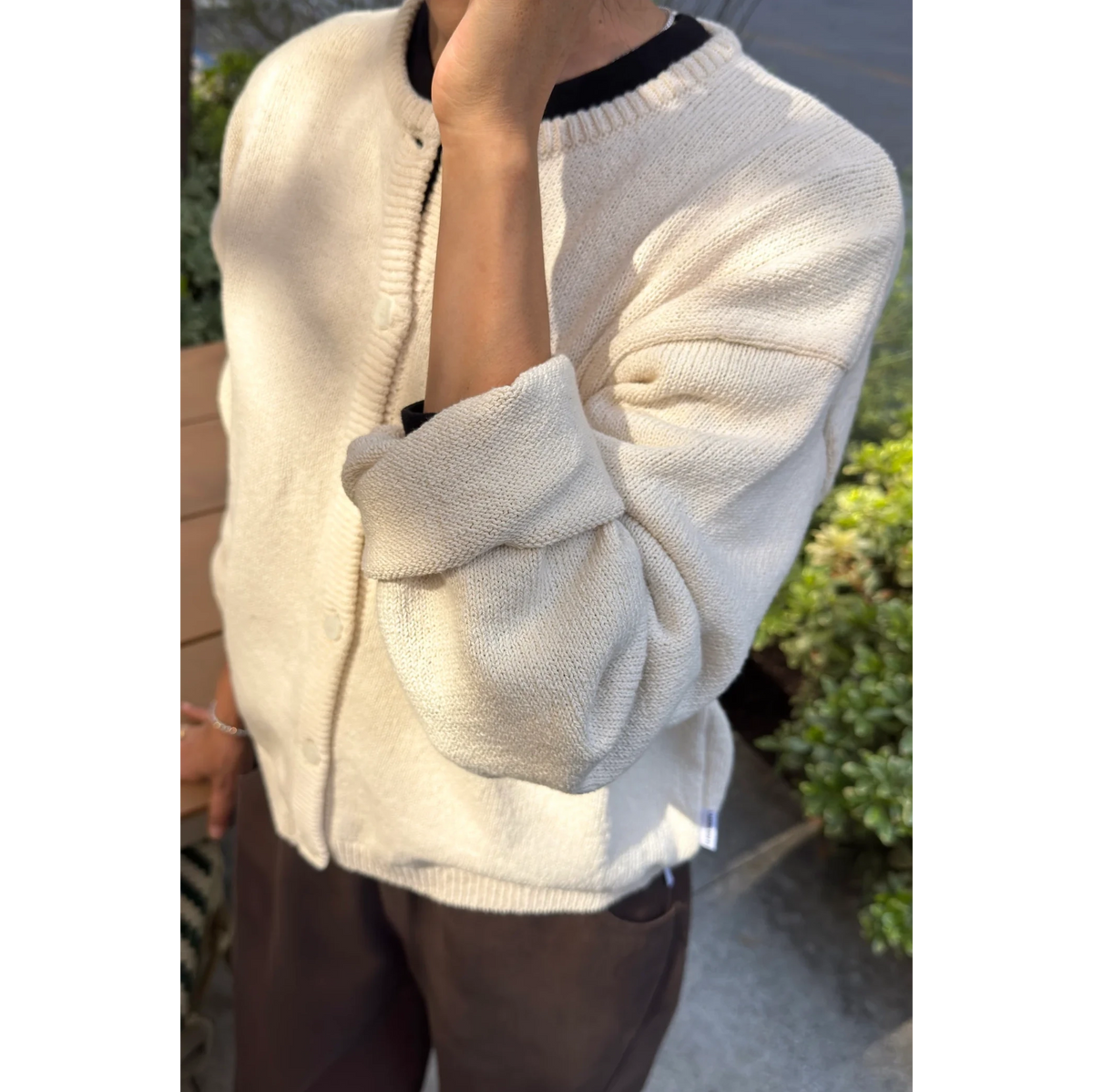 Leila Cardigan LE BON SHOPPE Naturel XS/S 