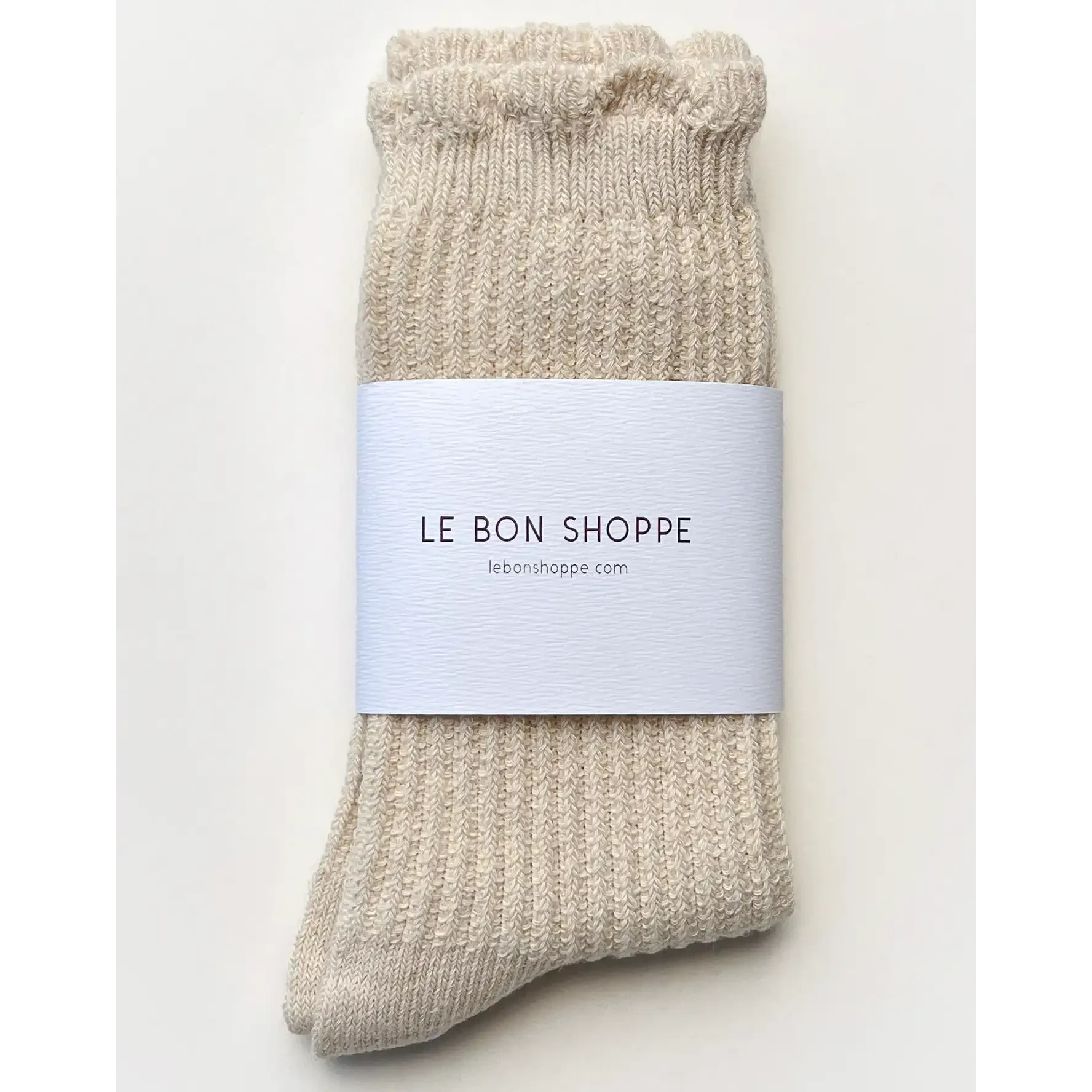 Linen Scallop Socks Socks LE BON SHOPPE 