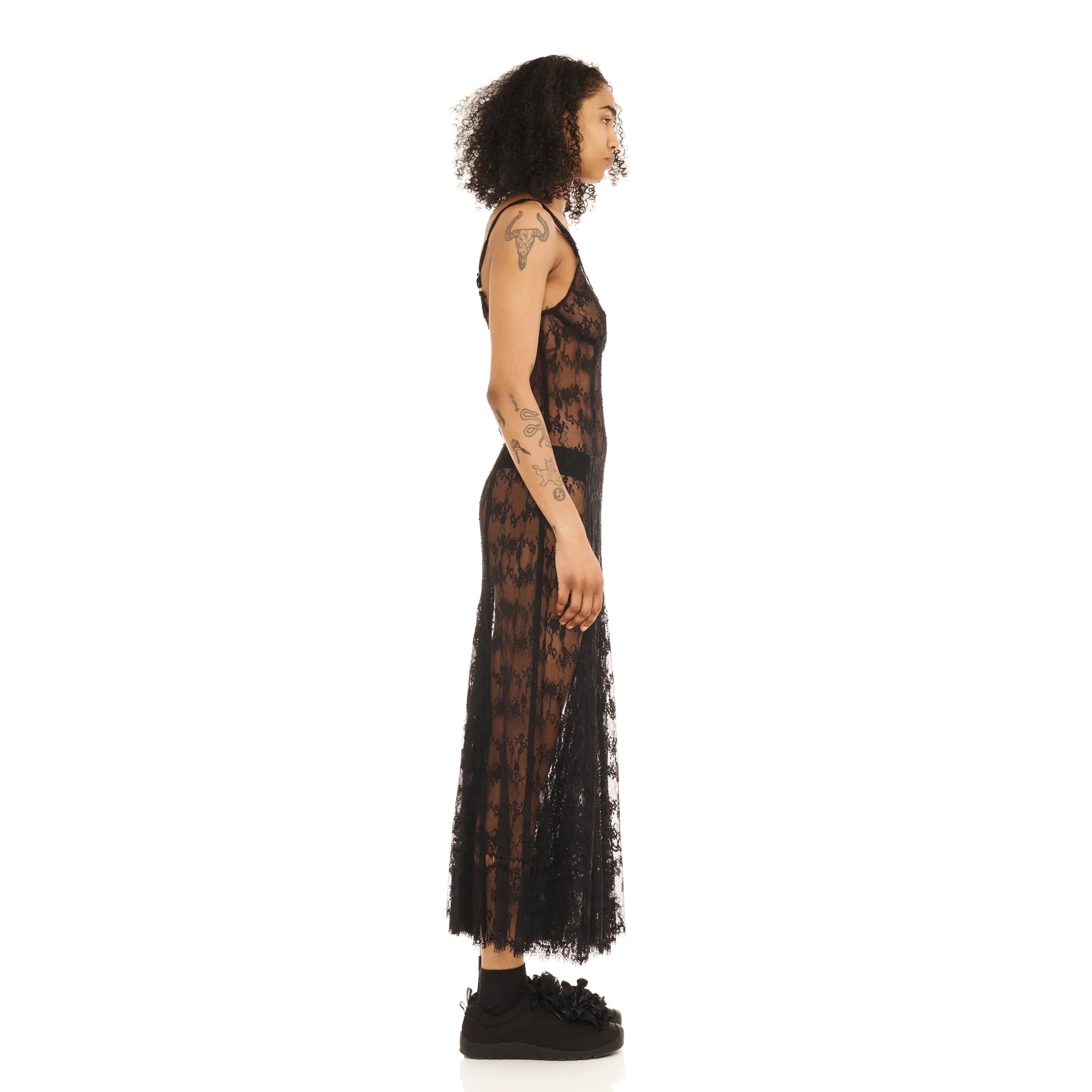 Long Pamela Dress | Black Lace Apparel Collina Strada 