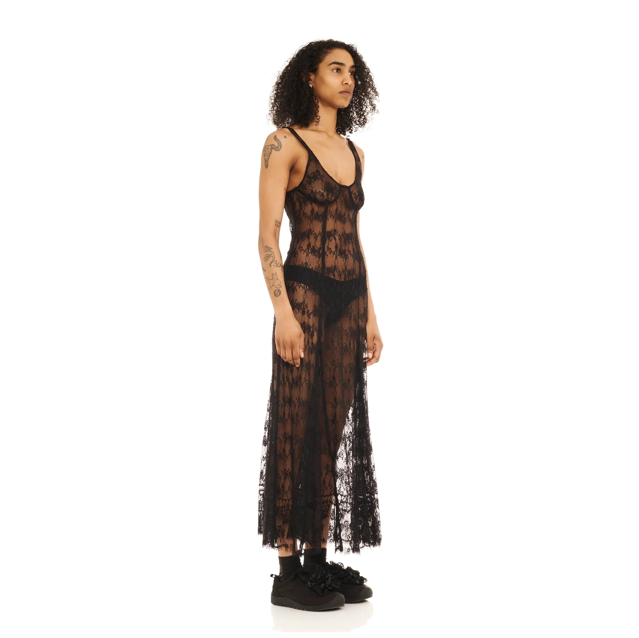 Long Pamela Dress | Black Lace Apparel Collina Strada 