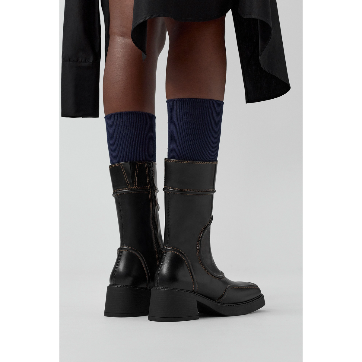 Malene Boots | Black Brown Boots MIISTA 