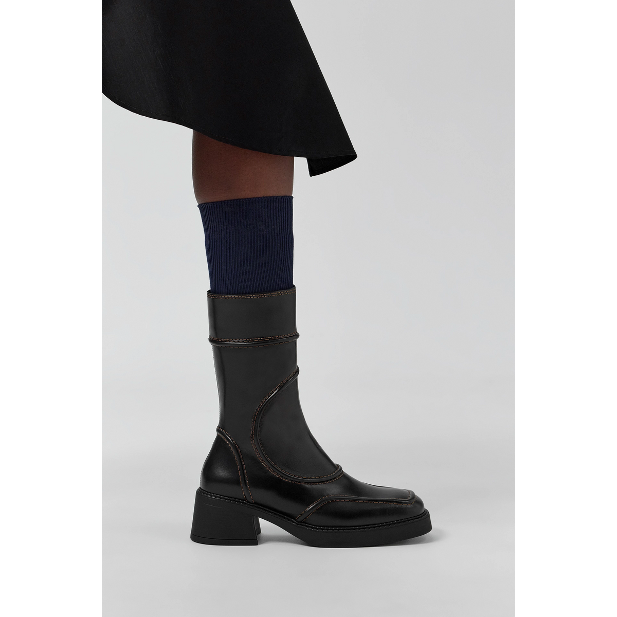 Malene Boots | Black Brown Boots MIISTA 