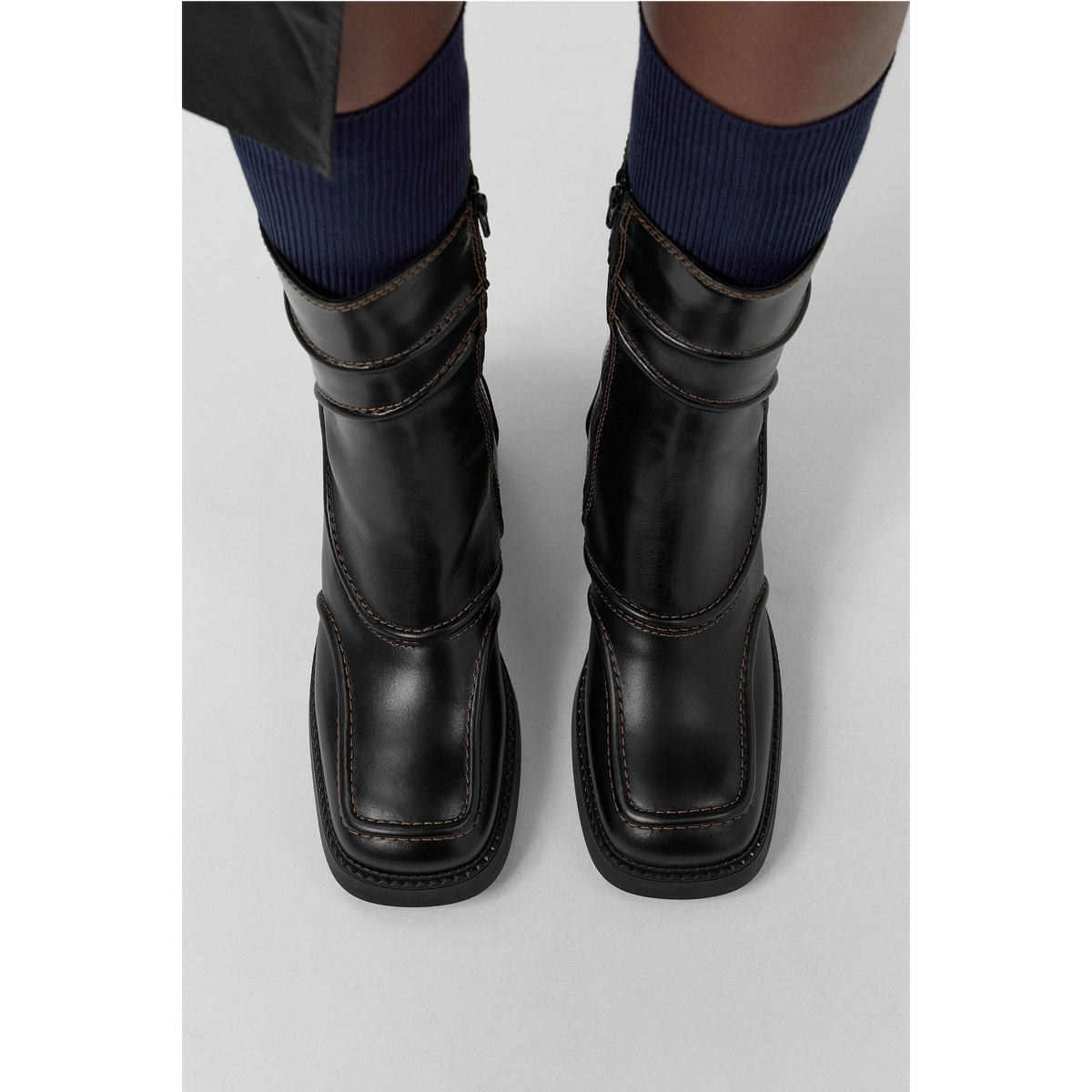 Malene Boots | Black Brown Boots MIISTA 
