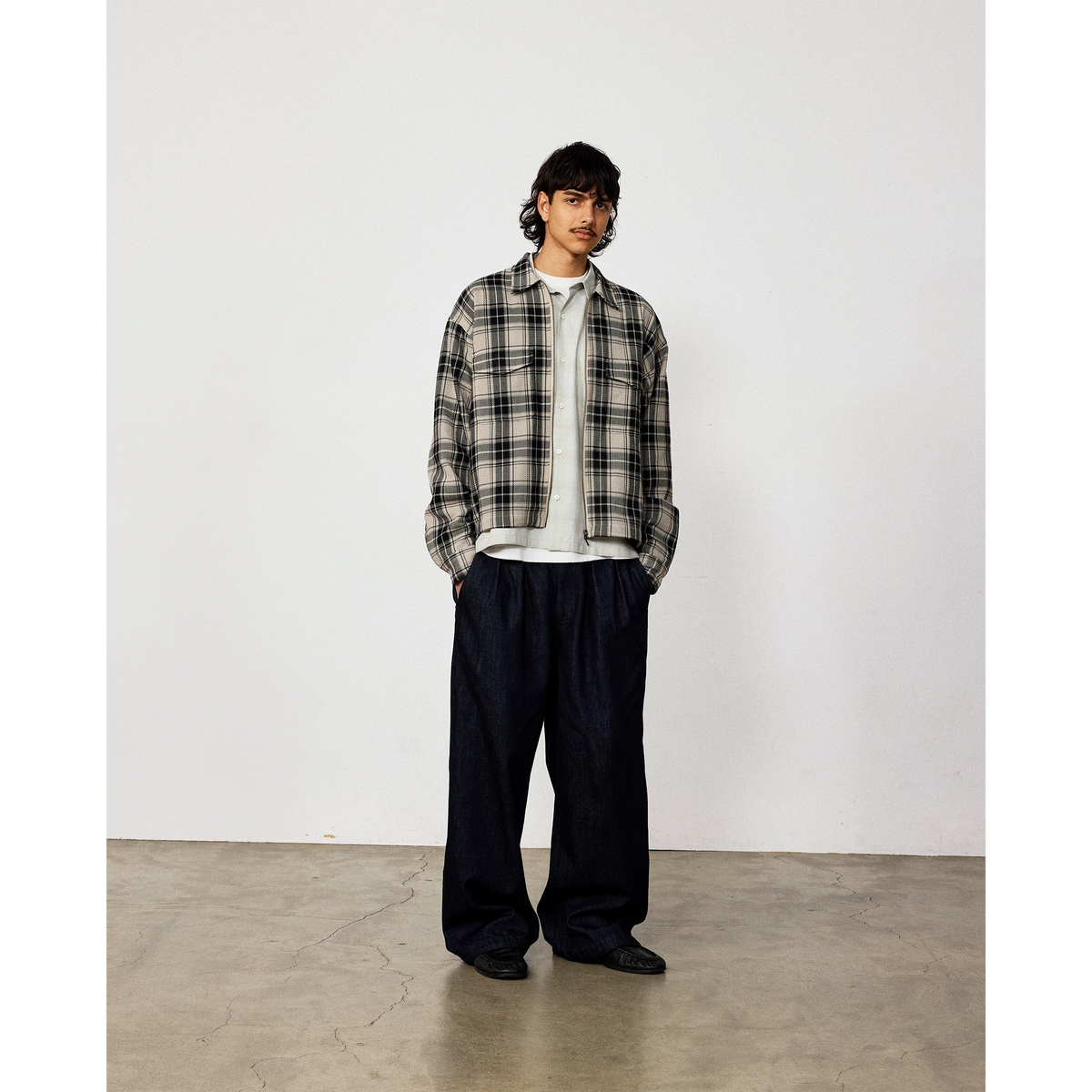 Mesh Zip Shirt BEAMS 