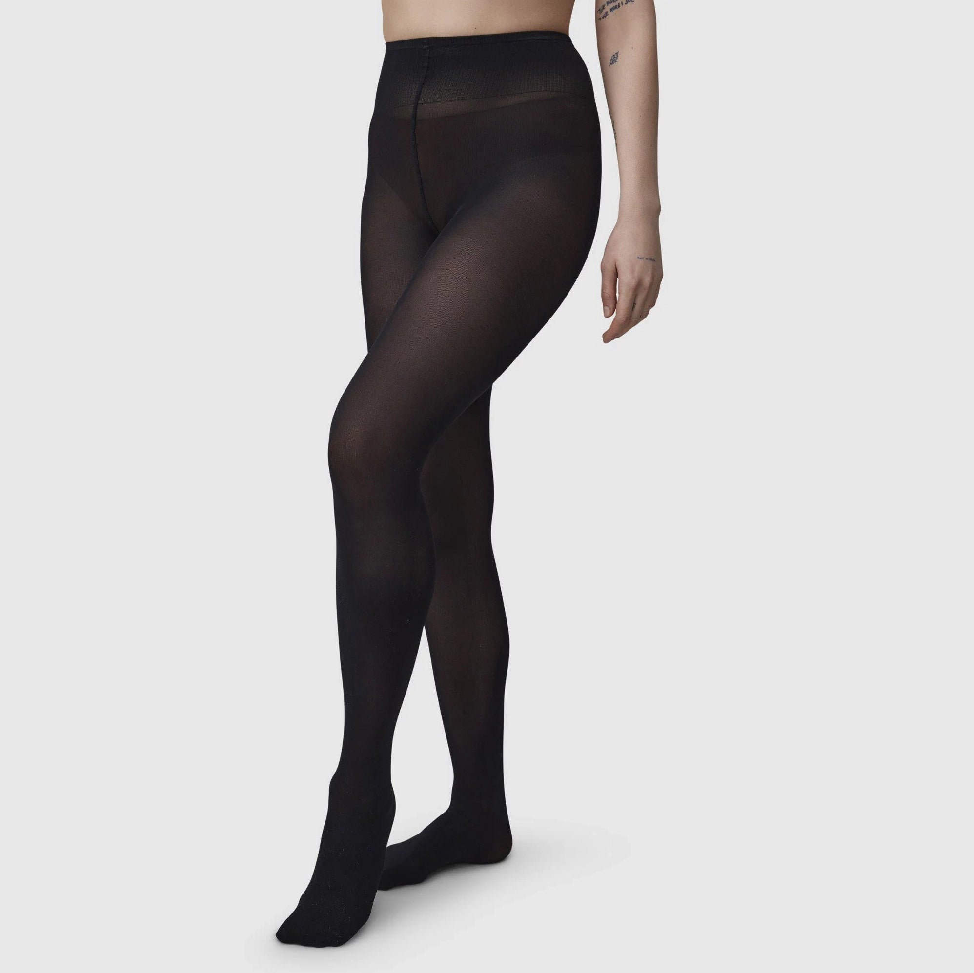 Olivia Premium Tights | Black SWEDISH STOCKINGS 