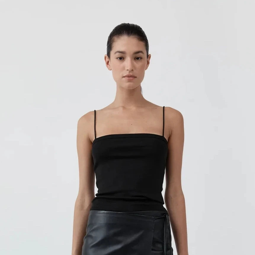 Organic Cotton Square Neck Cami St. Agni 