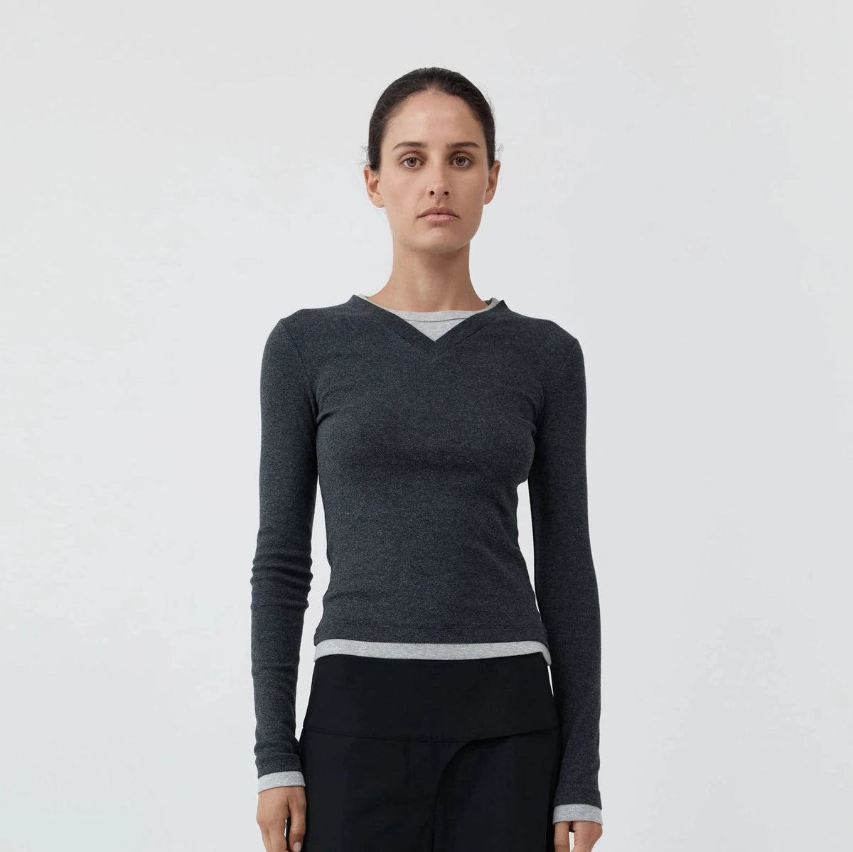 Organic Cotton V Neck Long Sleeve St. Agni 