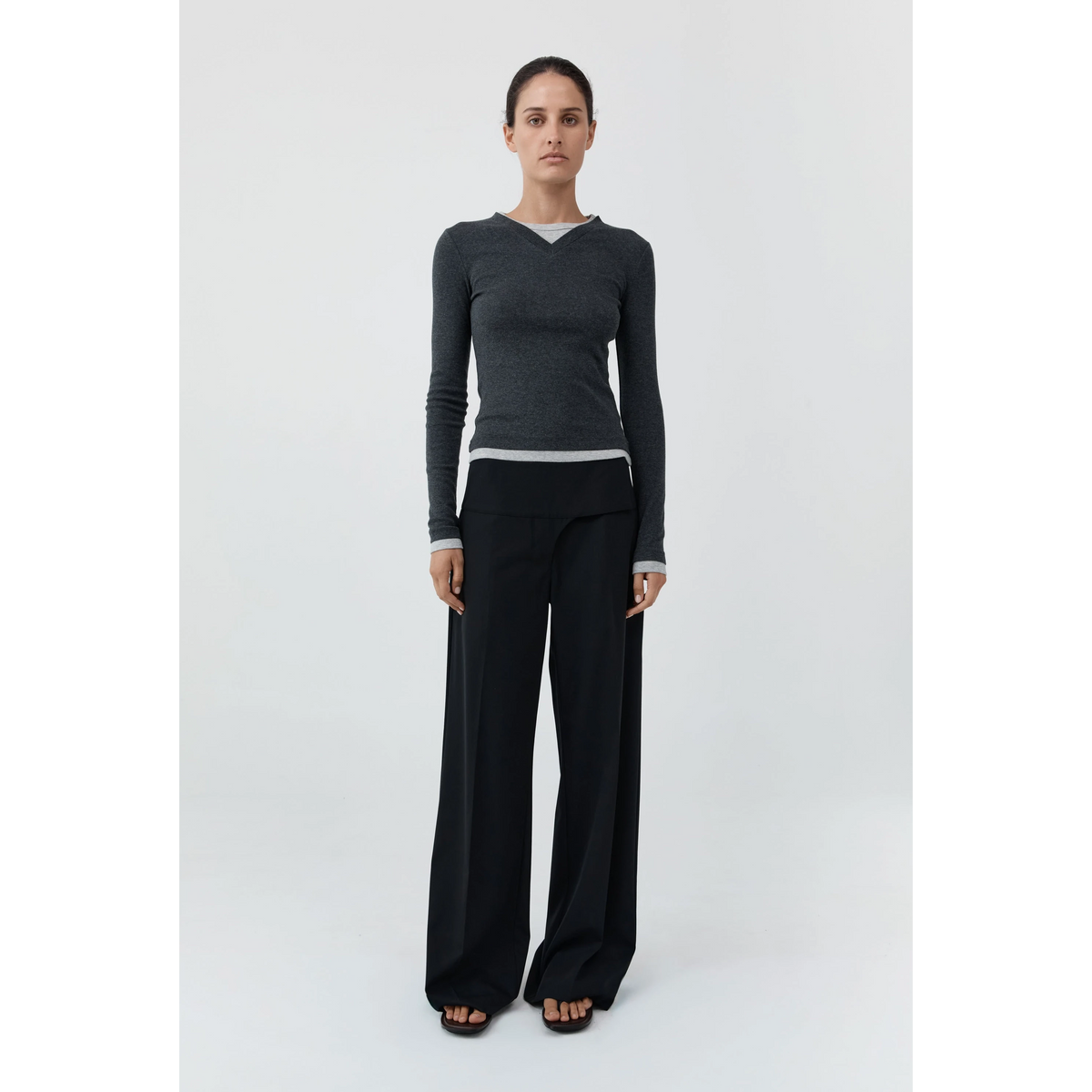 Organic Cotton V Neck Long Sleeve St. Agni 