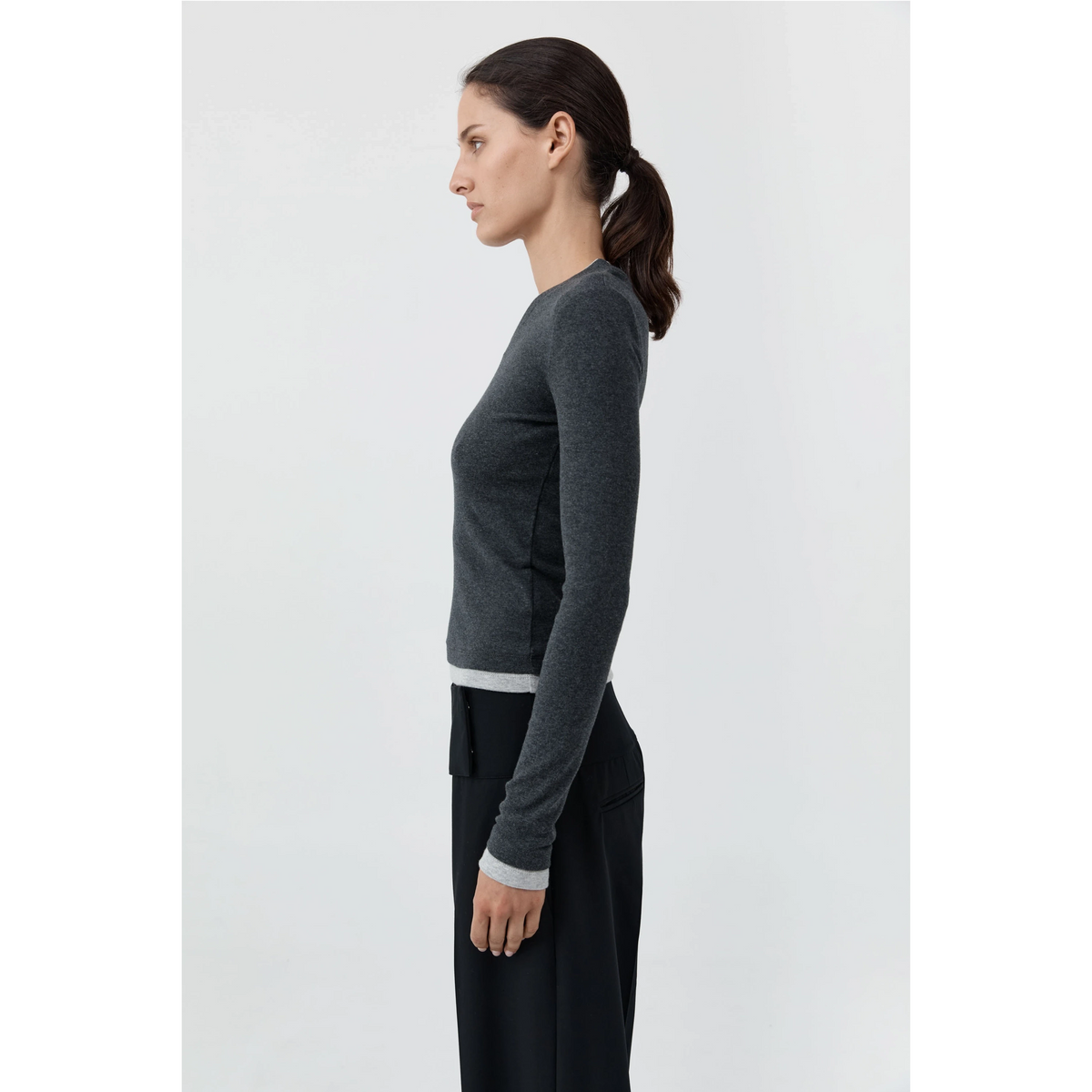 Organic Cotton V Neck Long Sleeve St. Agni 