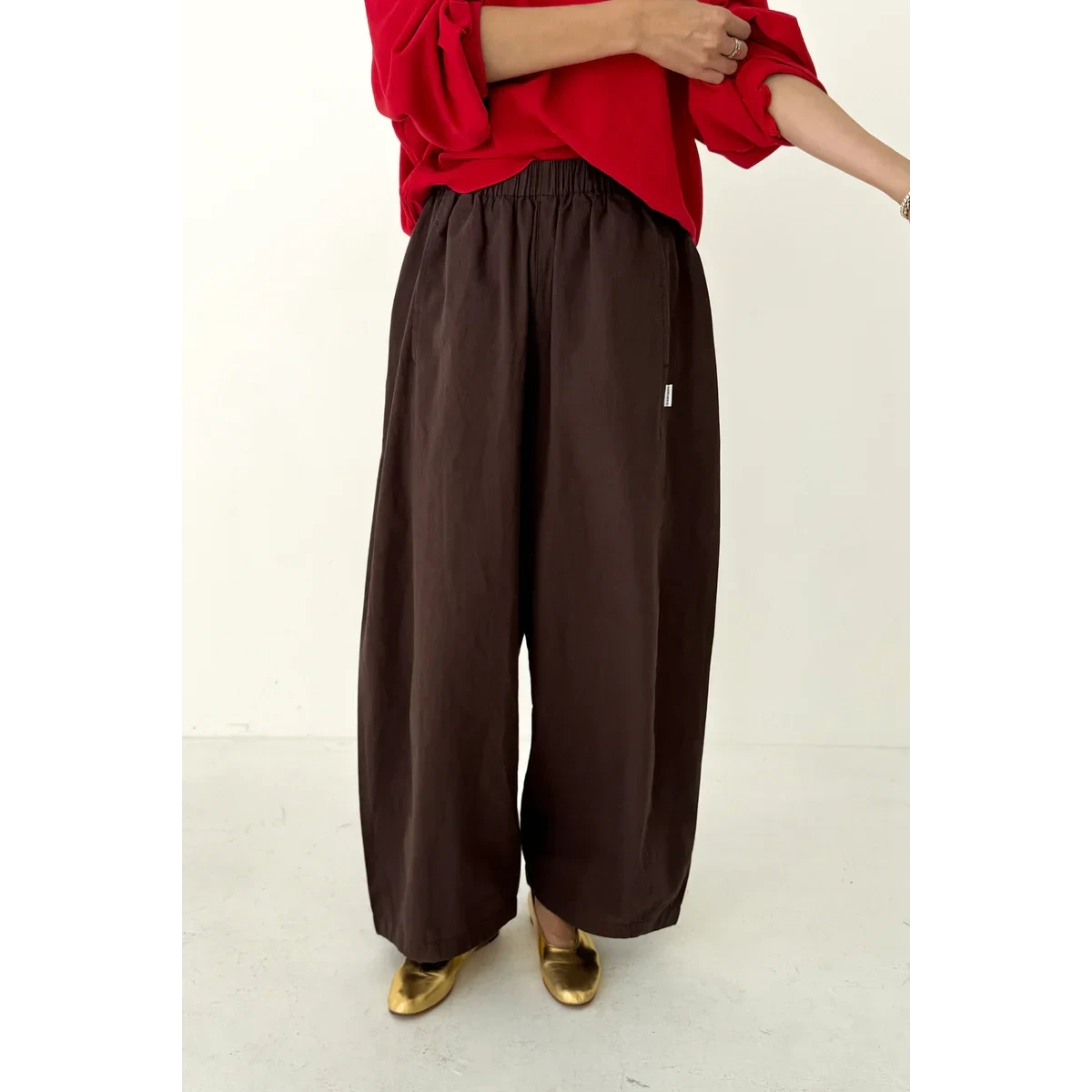 Parachute Pants Apparel LE BON SHOPPE dark brown small 
