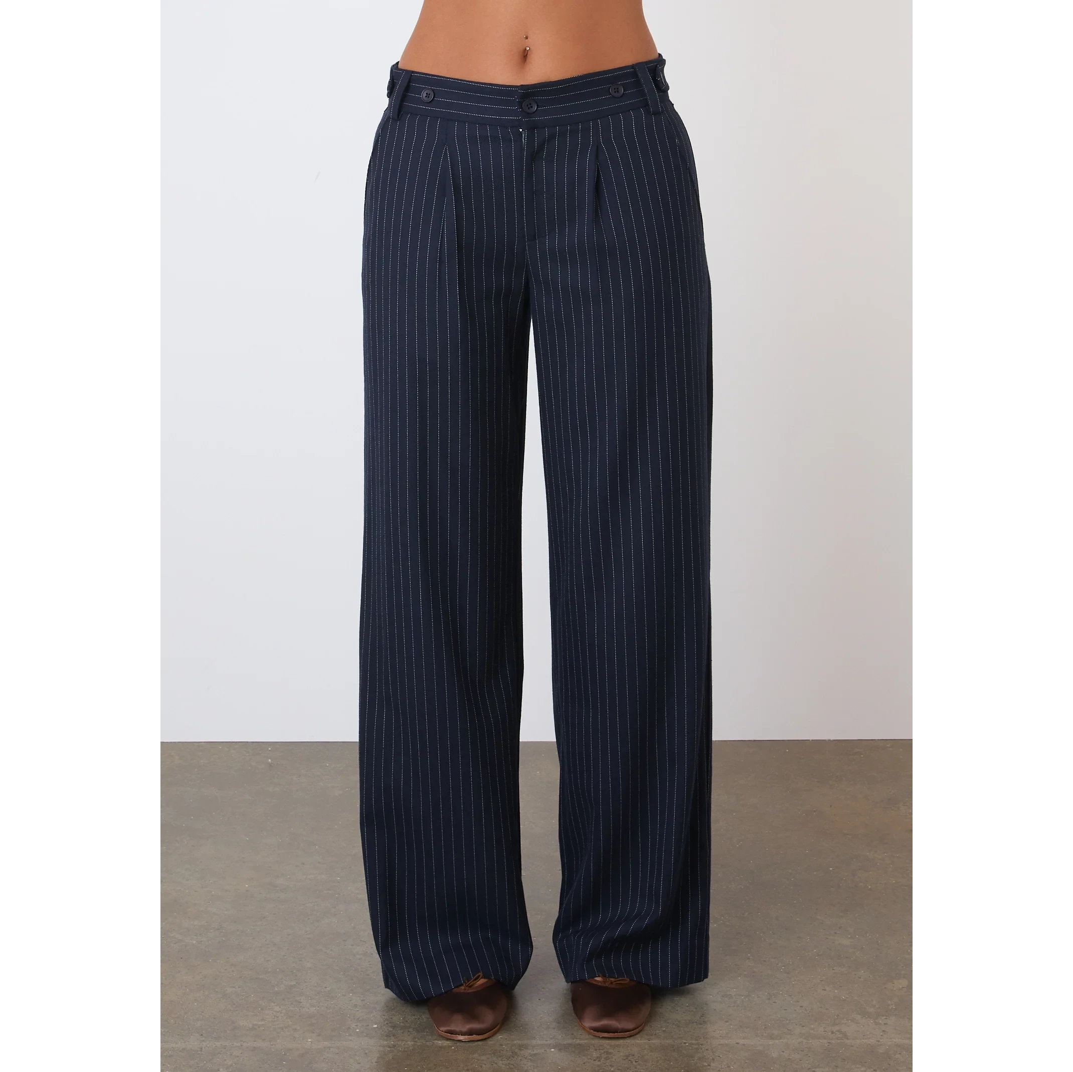 Peachy Den | Lennox Trousers | Pinstripe Bristol General Store 