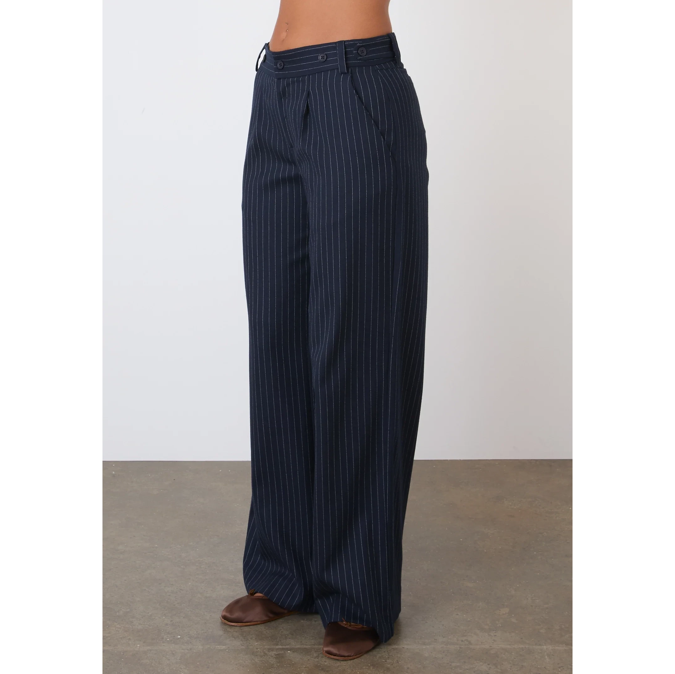 Peachy Den | Lennox Trousers | Pinstripe Bristol General Store 