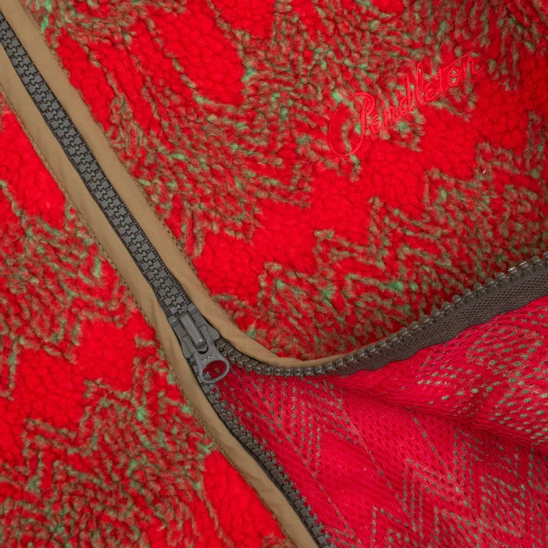 Pendleton | Jacquard Sherpa Fleece Jacket | Skywalkers Red Pendleton 