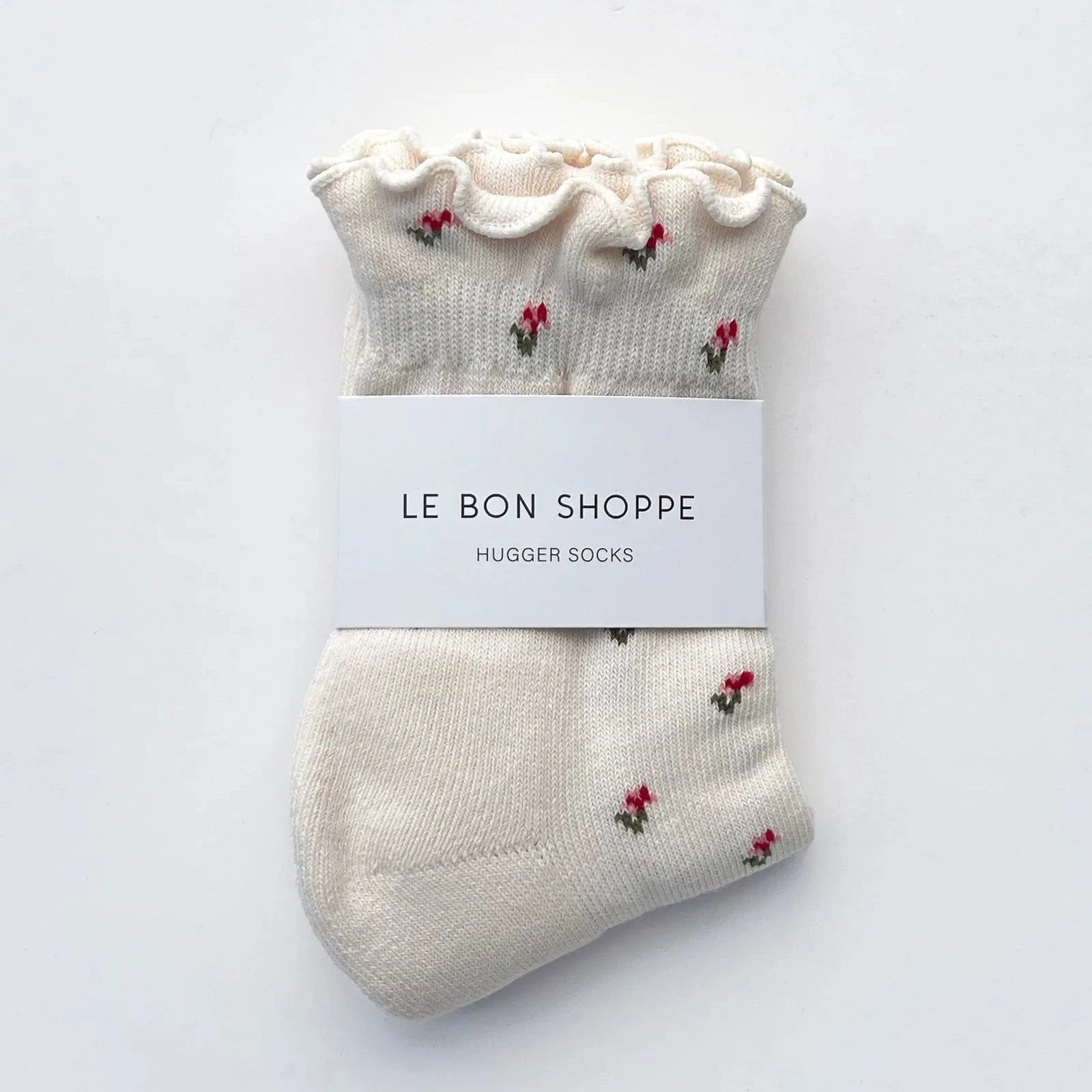Petal Ruffled Hugger Crew Socks Socks LE BON SHOPPE 