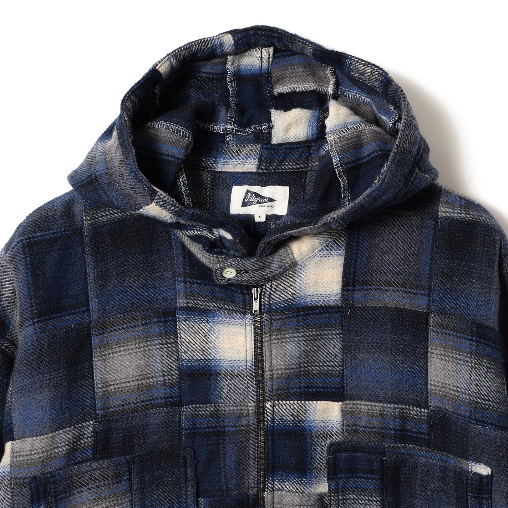 Pilgrim Surf + Supply | Johannes Half Zip Shirt | Navy Pilgrim Surf + Supply 