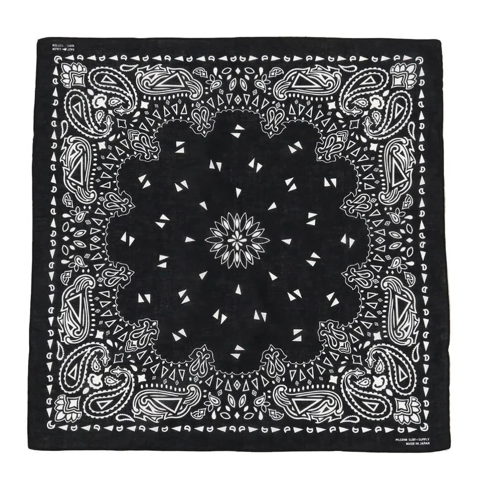 Pilgrim Surf Supply | Paisley Bandana | Black Bristol General Store 