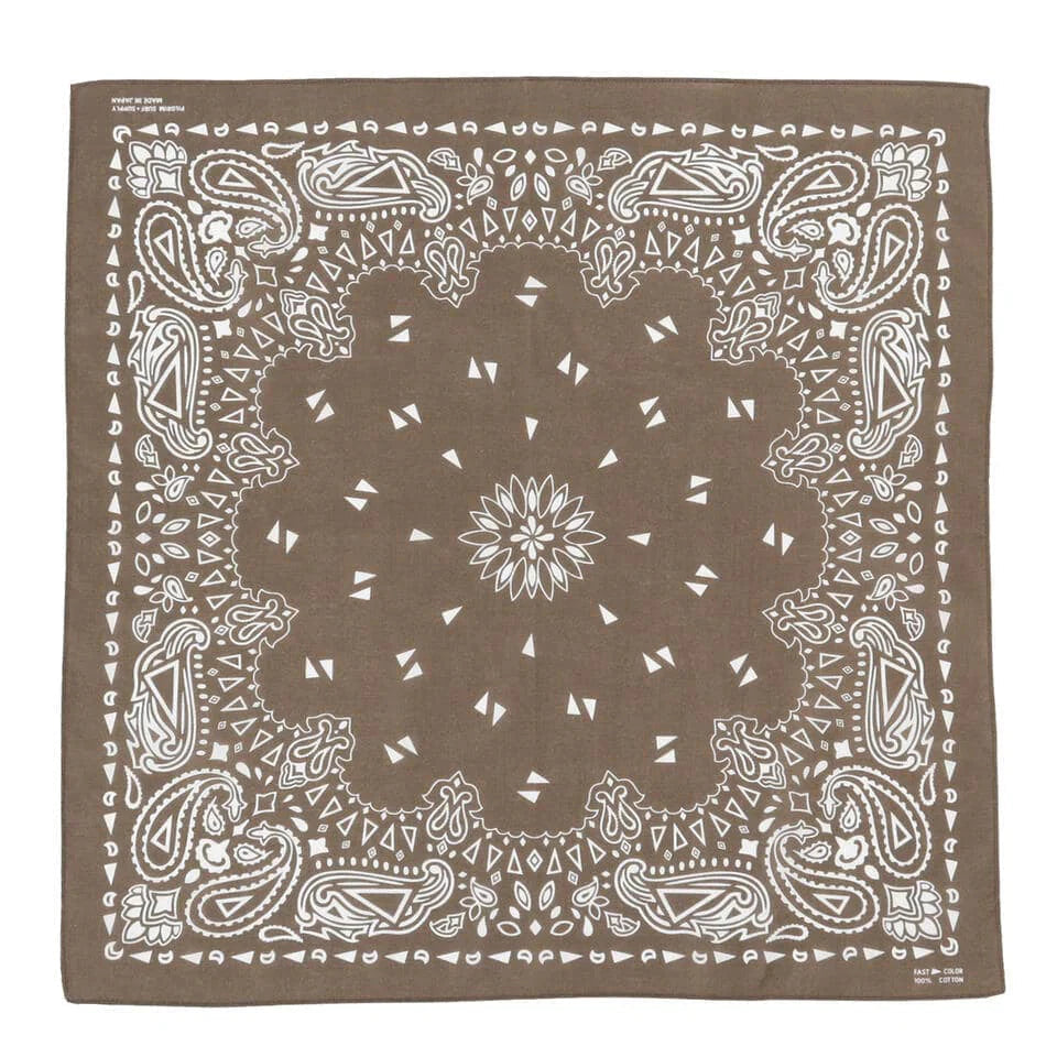 Pilgrim Surf Supply | Paisley Bandana | Taupe Bristol General Store 