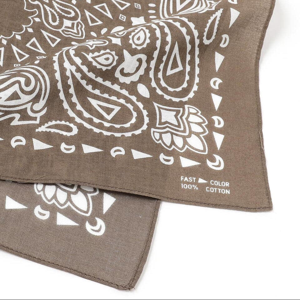 Pilgrim Surf Supply | Paisley Bandana | Taupe Bristol General Store 