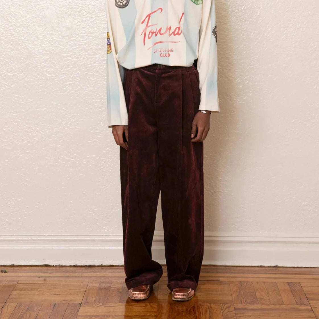 Pleated Corduroy Trousers Apparel Found 