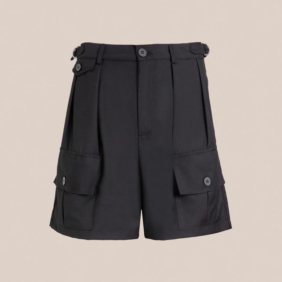 Pleated Pocket Shorts Apparel Found 