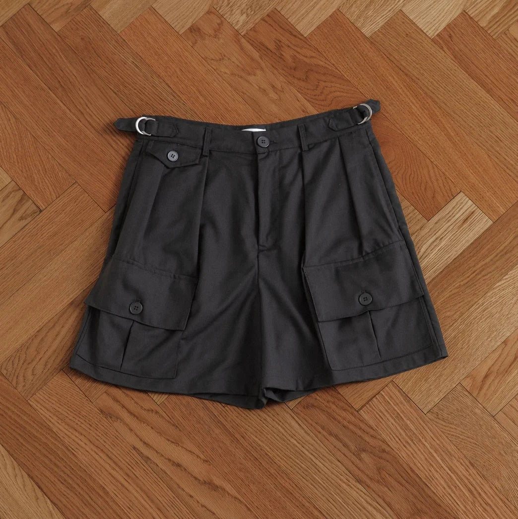 Pleated Pocket Shorts Apparel Found 