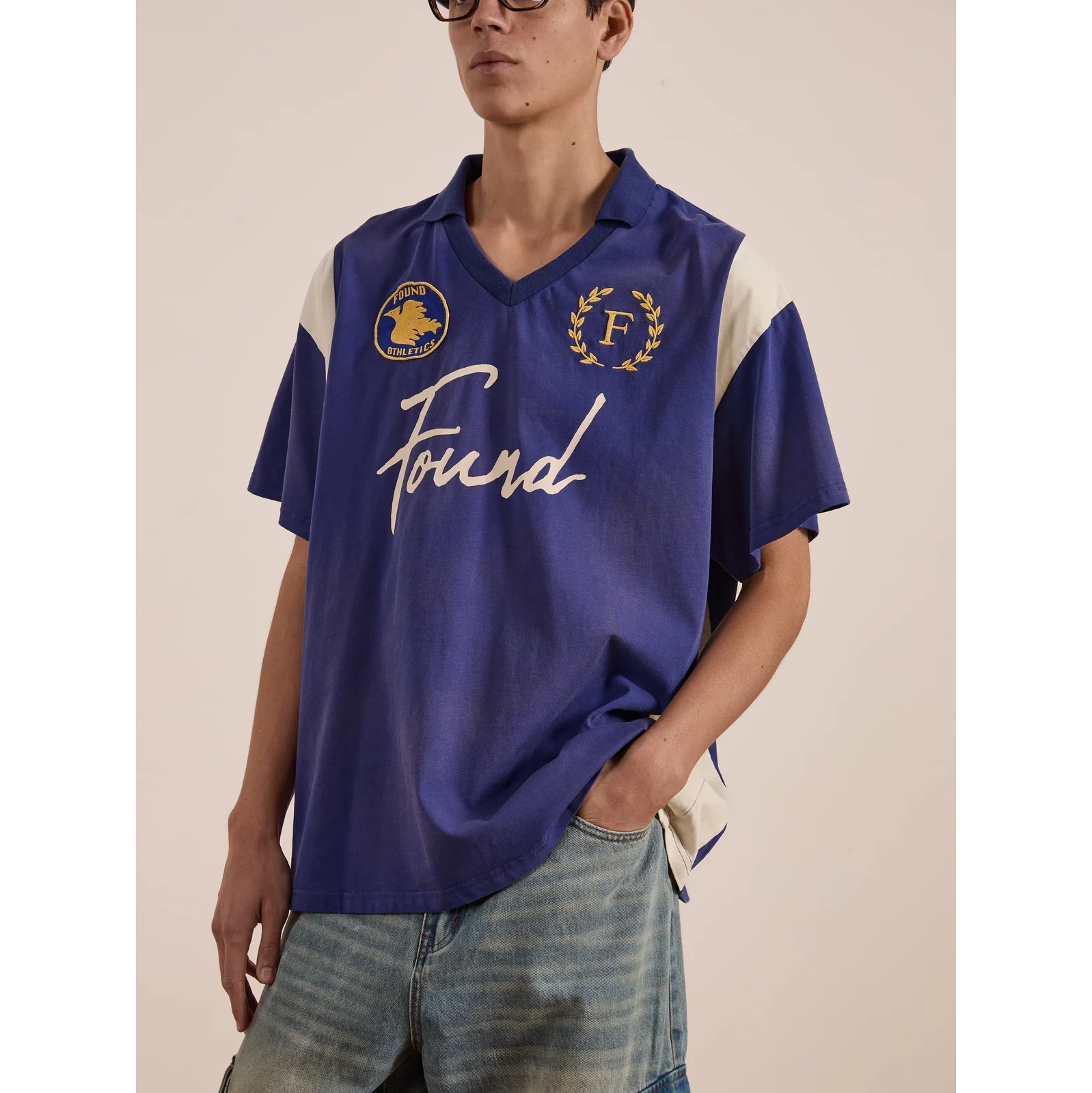Premier League Jersey | Faded Blue T-Shirt Found 
