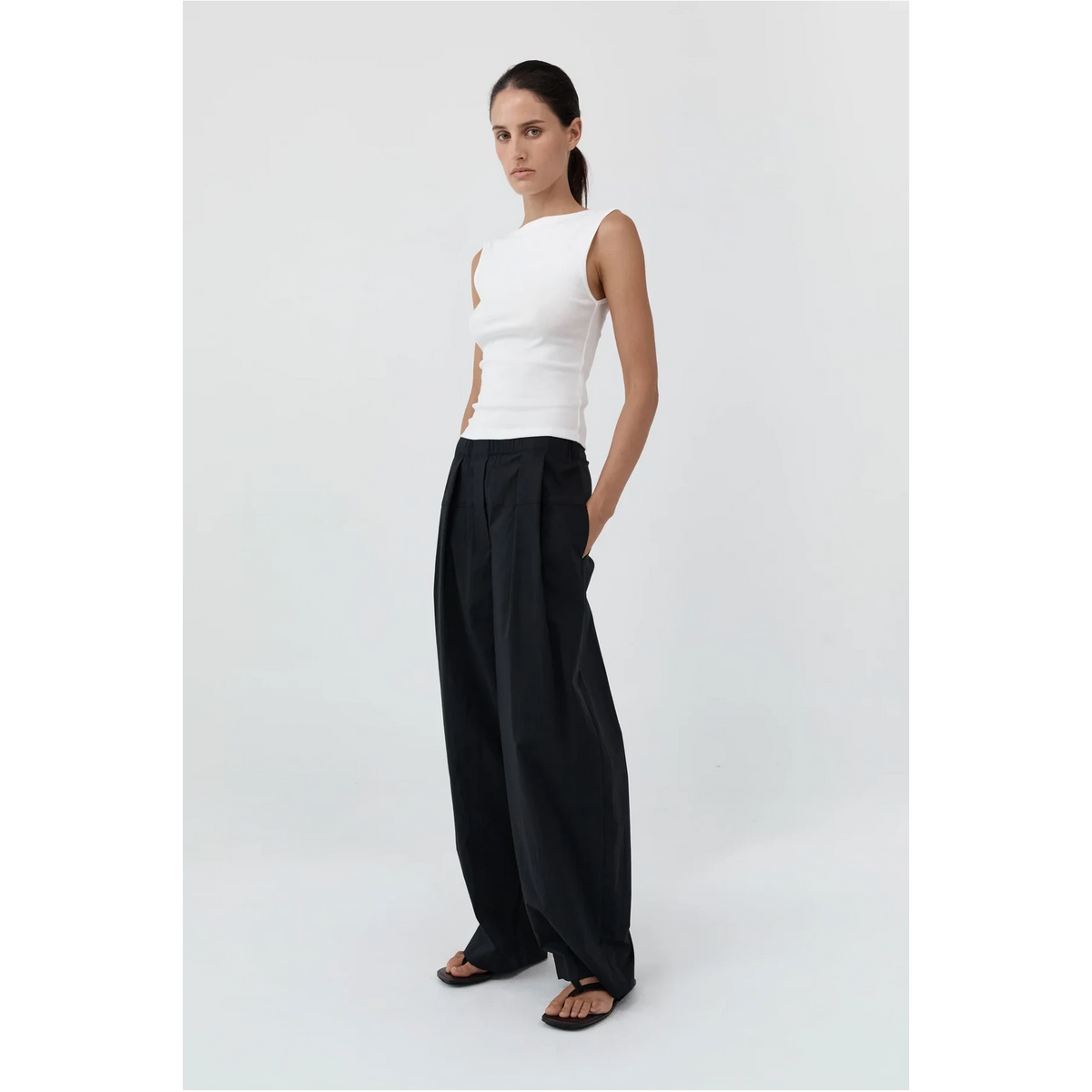 Relaxed Pleat Pant St. Agni 