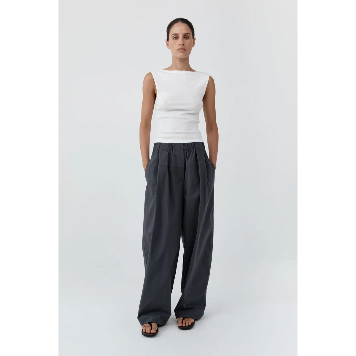 Relaxed Pleat Pant St. Agni 