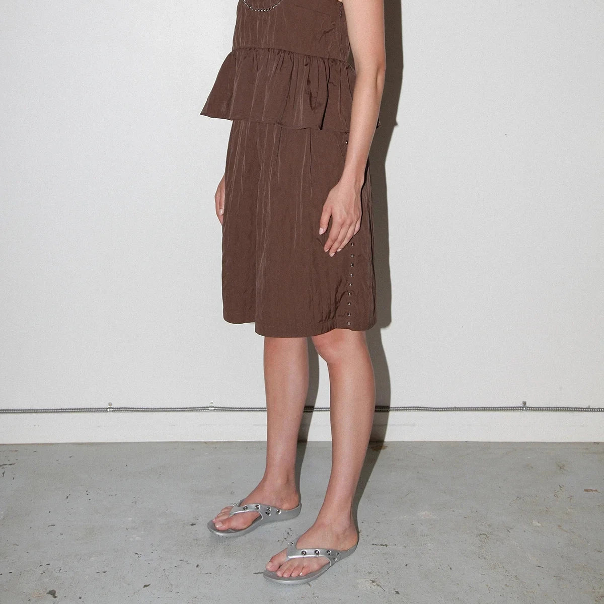 Rivet Trouser Short | Mud KkCo Small 